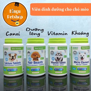 [LẺ 1 VIÊN] Bổ Sung Dinh Dưỡng Cho Chó Spirit Canxi/Khoáng/Đẹp Lông Da/Vitamin