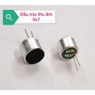 Đầu MIC thu âm 9x7 9767 có 2 chân hàn