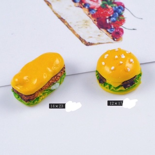Mô hình Charm bánh Hamburger Nguyên Liệu Làm Slime