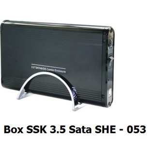 HDD BOX SSK 3.5 SATA+IDE (SHE 053), HỘP ĐỰNG Ổ CỨNG MÁY BÀN 3.5' SATA+IDE SSK 053