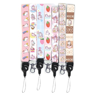 dây strap ngựa thần STI8 hoạt hình dây treo thẻ name tag unicorn ngắn cute dễ thương 15cm