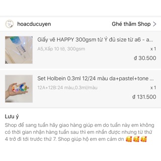 Combo giấy Happy a5 và màu vẽ Holbein
