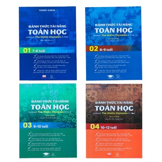 Sách - Combo Đánh Thức Tài năng Toán học (bộ 4 cuốn) - Sách Toán Từ 7-12 Tuổi