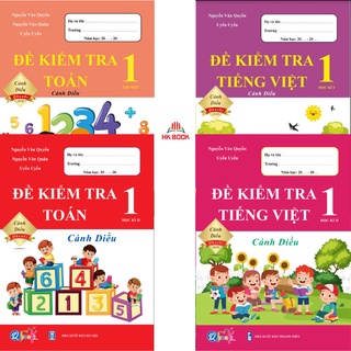 Sách - Combo Đề Kiểm Tra - Tiếng Việt 1 - Cánh diều - Kì1, kì 2 (4 cuốn)