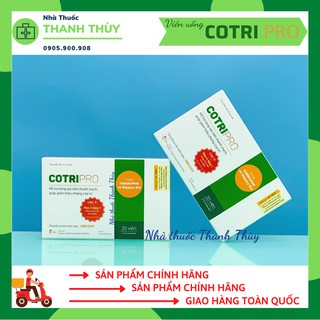 Viên Uống COTRIPRO [Hộp 20 Viên] Hỗ Trợ Tăng Sức Bền Thành Mạch, Giúp Giảm Triệu Chứng Của Trĩ
