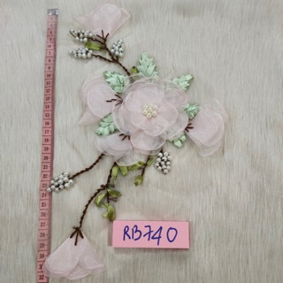 Hoa ruy băng Hồng phấn đáng iu mã RB745