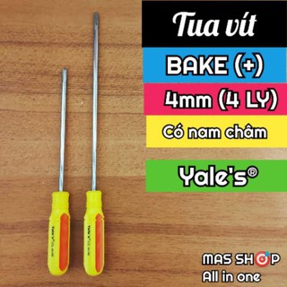 Tô vít bake (4 ngạnh) 4mm x 150mm Thương hiệu Yale's - đầu vít có nam châm tiện lợi
