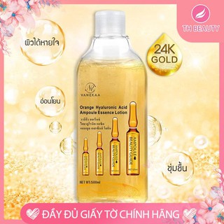 <THẬT 100%> Toner tinh chất vàng lá 24k Vanekaa