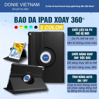 Bao Da Ipad, Ốp Ipad Xoay 360 Độ Siêu Chống Sốc Dành Cho Air 1/2/3/4/5 Ipad Mini Gen 7/8/9 Pro 10.5.11 Inch