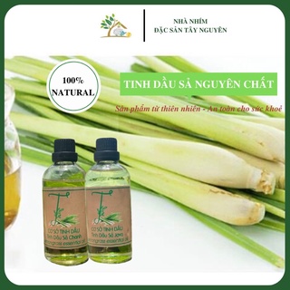 Tinh dầu sả chanh nguyên chất 100% nhà nấu không hoá chất để xông, đuổi muỗi, khử khuẩn chai 100ml