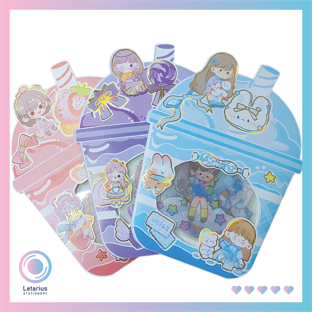 STICKER LY TRÀ SỮA