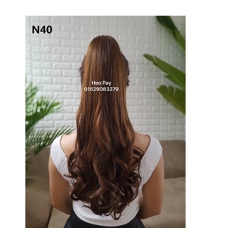 Tóc giả ngoặm xoăn đuôi mã n46