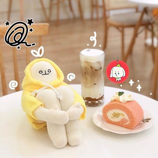Đồ chơi thú nhồi bông Lelush Chú Chuối Cô Đơn Không Cảm Xúc đáng yêu size 40cm