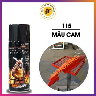 Sơn Samurai màu cam 115 - chai sơn xịt cao cấp dành cho sơn xe máy