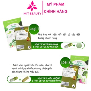 Giảm cân Slimming Care X3 hộp 30 viên Mit Beauty hiệu quả sau 1 liệu trình giảm cân tại nhà