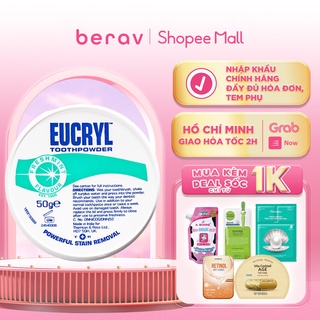 [Mã FMCGMALL giảm 8% đơn từ 250K] Bột Bạc Hà Eucryl Toothpower Giúp Sạch Miệng Trắng Răng, Hơi Thở Thơm Mát 50g