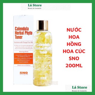 Chính hãng - Nước Hoa Hồng Hoa Cúc SNO Calendula Herbal Phyto Toner 200ml