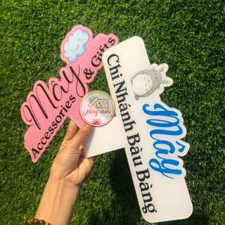 Bảng Hiệu Mica cầm tay_ bảng hiệu shop_ Decor cửa hàng _ bảng hiệu xinh giá rẻ