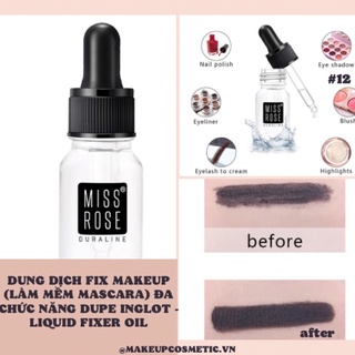 Dung Dịch Làm Mềm Hoá Lỏng Mỹ Phẩm Fix Makeup (Mềm Mascara) Đa Chức Năng Dupe Inglot