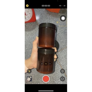 hủ đựng kem 250g màu nâu đục