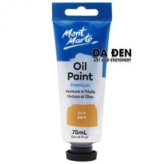 [DA ĐEN] Màu Sơn Dầu Mont Marte Tube 75ml - Gold
