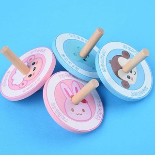 Đồ Chơi Con Cù Con Quay Bằng Gỗ Mẫu Hoạt Hình Cho Bé