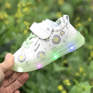 giày bé gái Giầy thể thao HOA CÚC có đèn LED cho bé trai và bé gái từ 1 tuổi mã mới hoacuc8806 ẢNH THẬT