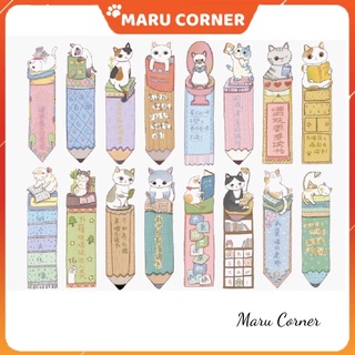 Hộp 30 đánh dấu trang bookmark chú mèo xinh đẹp