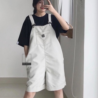 Yếm Quần Short Nữ Hai Dây Quần Yếm Chất Kaki Form Rộng Có Túi Trước Ngực Siêu Dễ Thương SOW-7163 Gous Official
