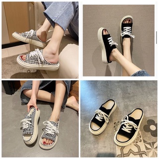 Giày sục thể thao hở mũi nữ, đế cao 3 phân đủ size từ 35_39