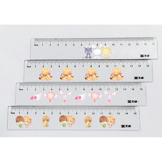 thước kero CCS TN4 thước nhựa trong cứng in hình