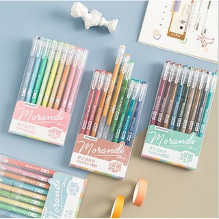 [Mã LIFEBOOK2 giảm 10% đơn 0Đ] Set 9 Bút Mực Gel Morandi Nhiều Màu Nét 0.5mm DIY - Văn phòng phẩm sáng tạo - MyNa Mart