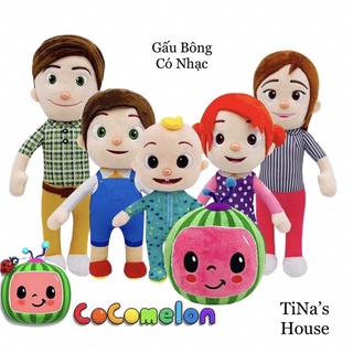 Gấu Bông Cho Bé Búp Bê Nhồi Bông Gia Đình CoCoMeLon, Thú Bông Mềm Mịn Có Phát Nhạc Đáng Yêu Cho Bé!