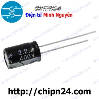 [10 CON] Tụ hóa 2.2uF 400V (8x12mm)