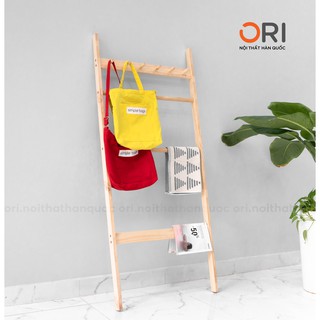 THANG TRANG TRÍ C TOWEL LADDER GỖ TỰ NHIÊN