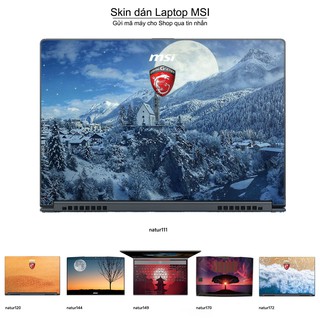 Skin dán Laptop MSI in hình thiên nhiên nhiều mẫu 6 (inbox mã máy cho Shop)