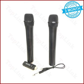 [CHÍNH HÃNG] BỘ 2 MIC KARAOKE KHÔNG DÂY ĐA NĂNG CÔNG NGHỆ BĂNG TẦN UHF , DÙNG CHO ÂM LY DÀN ÂM THANH VÀ TẤT CẢ CÁC LOẠ