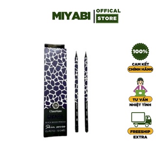 Bút chì lục giác CLASSMATE 2b có tẩy PC712 ngòi mềm - Bút chì gỗ văn phòng phẩm cao cấp - MIYABI STORE