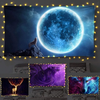 Tranh vải treo tường ❤️FREESHIP❤️ The Moon Decor trang trí nhà cửa 130x150cm Khổ lớn