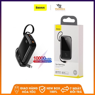 Sạc dự phòng Baseus nhỏ gọn dung lượng pin 10000mAh cho điện thoại IPhone 11 Xiaomi Mi Samsung