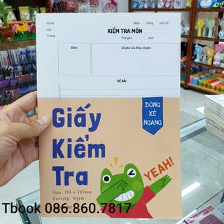 Tập 15 Giấy kiểm tra đôi Crabit - Ruột kẻ ngang chấm - Bìa ếch xanh