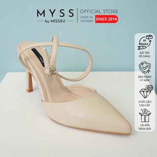Giày nữ mũi nhọn cài quai sau 7cm thời trang  MYSS - CG193