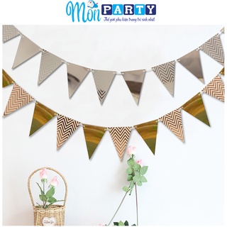Dây cờ tam giác ép kim ảnh thật shop tự chụp