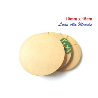 10mm x Φ15cm Mica tròn, dĩa tròn nhựa mica trong suốt chế đồ chơi sáng tạo, trưng bày sản phẩm, làm mô hình (VA242)