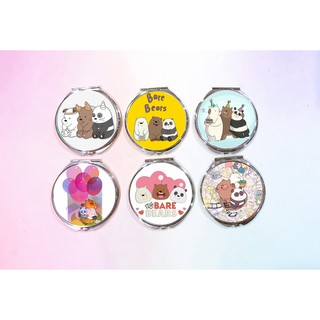 Gương 2 mặt ba anh em gấu gương pu GPI3 gương hoạt hình gương dễ thương