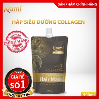 Hấp ủ tóc phục hồi Collagen tảo biển Kami Siêu Phục Hồi 500ml