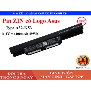 Pin laptop Asus K53 A43 A54 A83 K43 X43 K53 X44H X84 6 cell