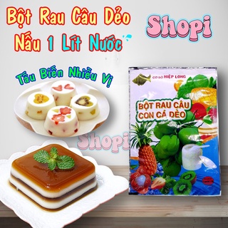 Gói bột rau câu dẻo nấu 1 lít nước - Rau câu Jelly Hoàng Long