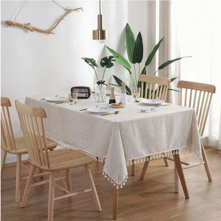 Landecor - Khăn trải bàn trắng trơn- TB489