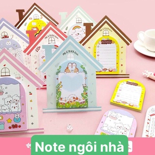 Giấy note giấy ghi chú hình ngôi nhà 50 tờ